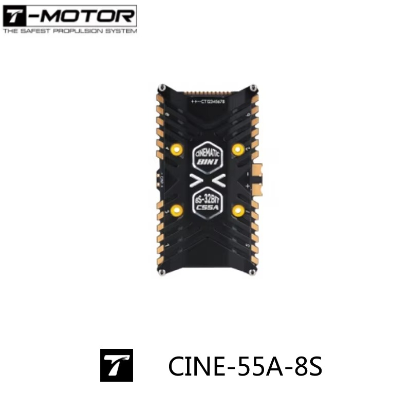 T-Motor F7 Pro Flight Controller - T-Motor CINE-55A-8S-BLHeli_32 ESC Cinematográfico Profesional 8